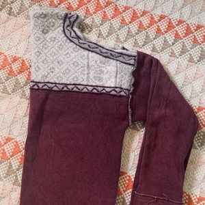 Free People burgundy sweater